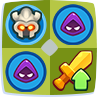 Talent Nummer 3 links von Ritterstatue auf Rush Royale