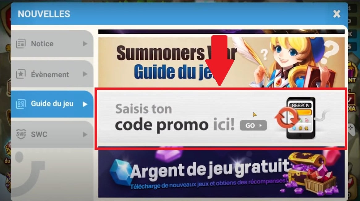 Option Gib deinen Gutscheincode hier auf Sommuners War ein