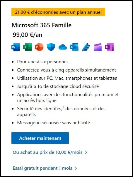 С семейным предложением Microsoft 365 вы можете разделить стоимость подписки с 5 другими людьми! 