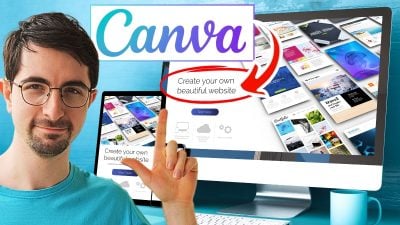 Ilustración de cómo crear un sitio web con Canva