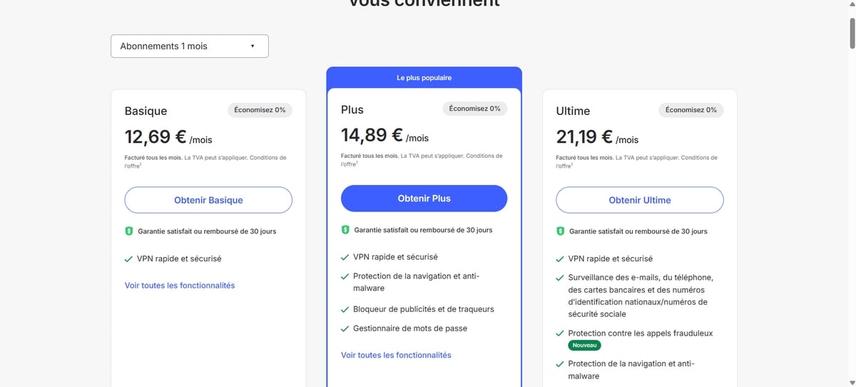 NordVPN предлагает несколько вариантов подписки.