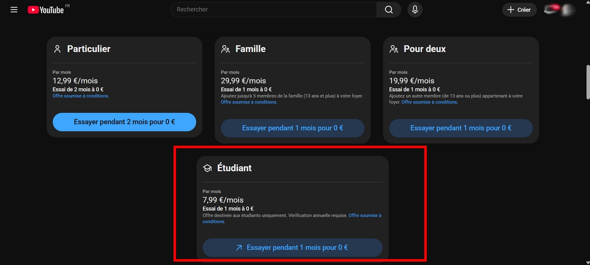 Get the Student Plan on YouTube Premium