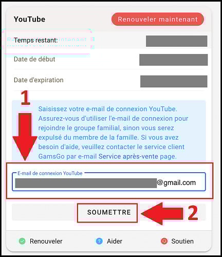 Immettere l'indirizzo e-mail, quindi fare clic su Invia