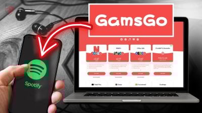 Image montrant comment se connecter à Spotify avec GamsGo