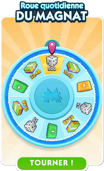 Illustration Monopoly GO Roue Club des Magnats