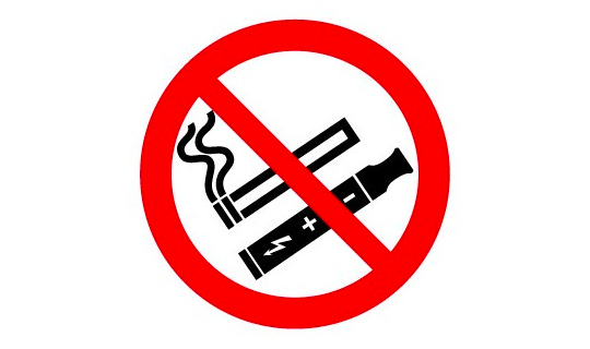 Seperti inilah tanda larangan merokok atau vaping