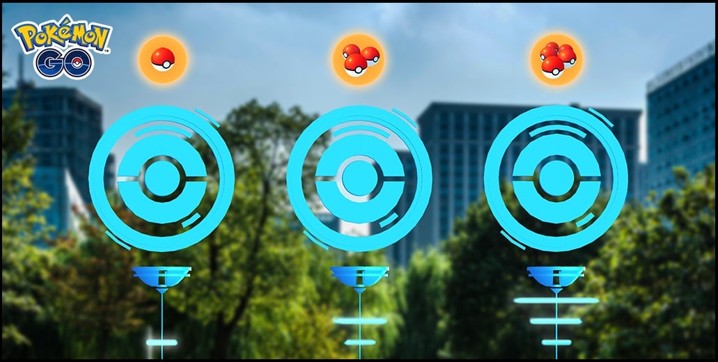 É possível recolher Poké Balls gratuitamente nos PokéStops
