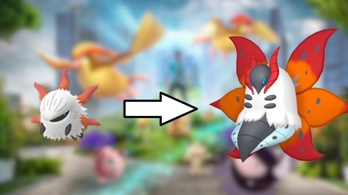 Пирониль и его эволюционировавшая форма Pyrax в Pokémon GO. 
