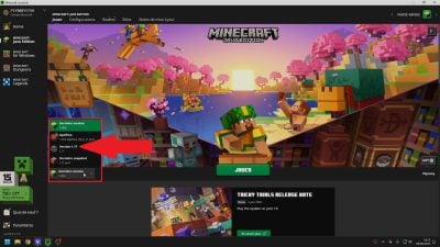 Comment changer de version sur Minecraft Java 2026