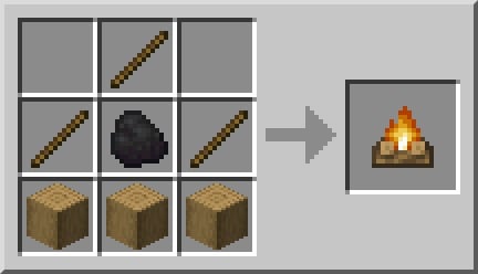 Fazer uma fogueira no Minecraft