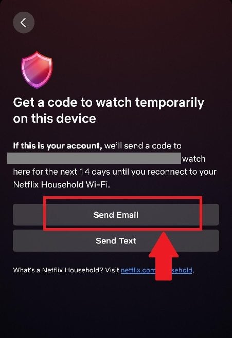 Veillez à bien choisir "Envoyer un mail" et non "Envoyer un sms"