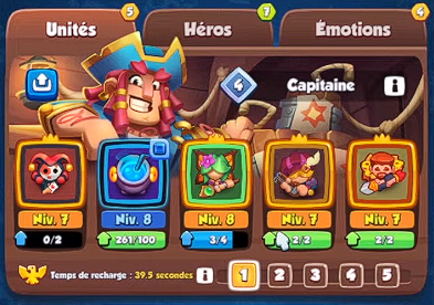 Колода, с помощью которой я достиг 7000 трофеев в Rush Royale, состоит из Арлекина, Котла, Дриады, Барда и Ловца.