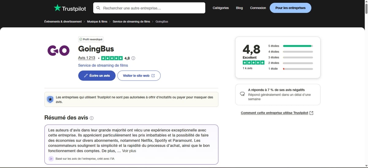 Opiniones sobre GoingBus