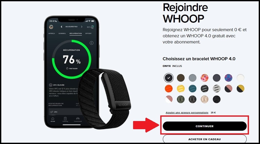 Anda dapat memilih warna gelang dan bahkan menambahkan ukiran pribadi seharga 25 euro.