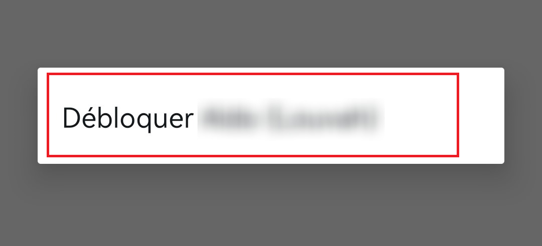 Die Entsperrung von WhatsApp ist sehr einfach, da du diesen Knopf drücken musst, um es von der schwarzen Liste zu entfernen.