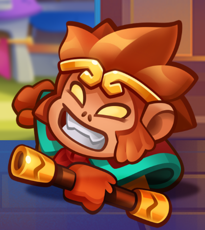 Hier ist die Ikone des boss Affenkönig auf Rush Royale