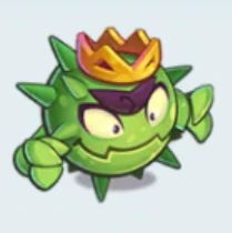 Hier ist das Symbol des boss Virus auf Rush Royale