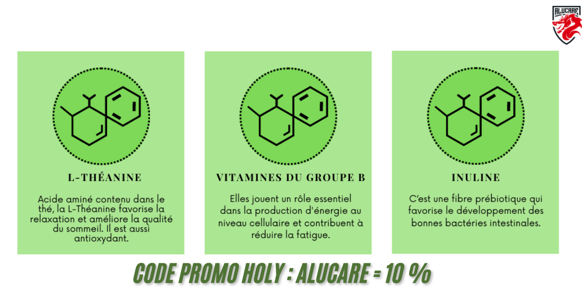 Die markantesten HOLY-Bestandteile sind L-Theanin, B-Vitamine und Inulin