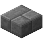 Lajes de pedra cortada em Minecraft