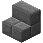 Escada de pedra esculpida em Minecraft