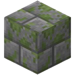 Pedra de corte musgoso em Minecraft