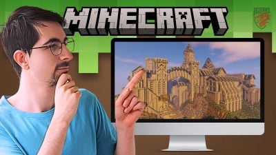 Illustration d'un un château Minecraft