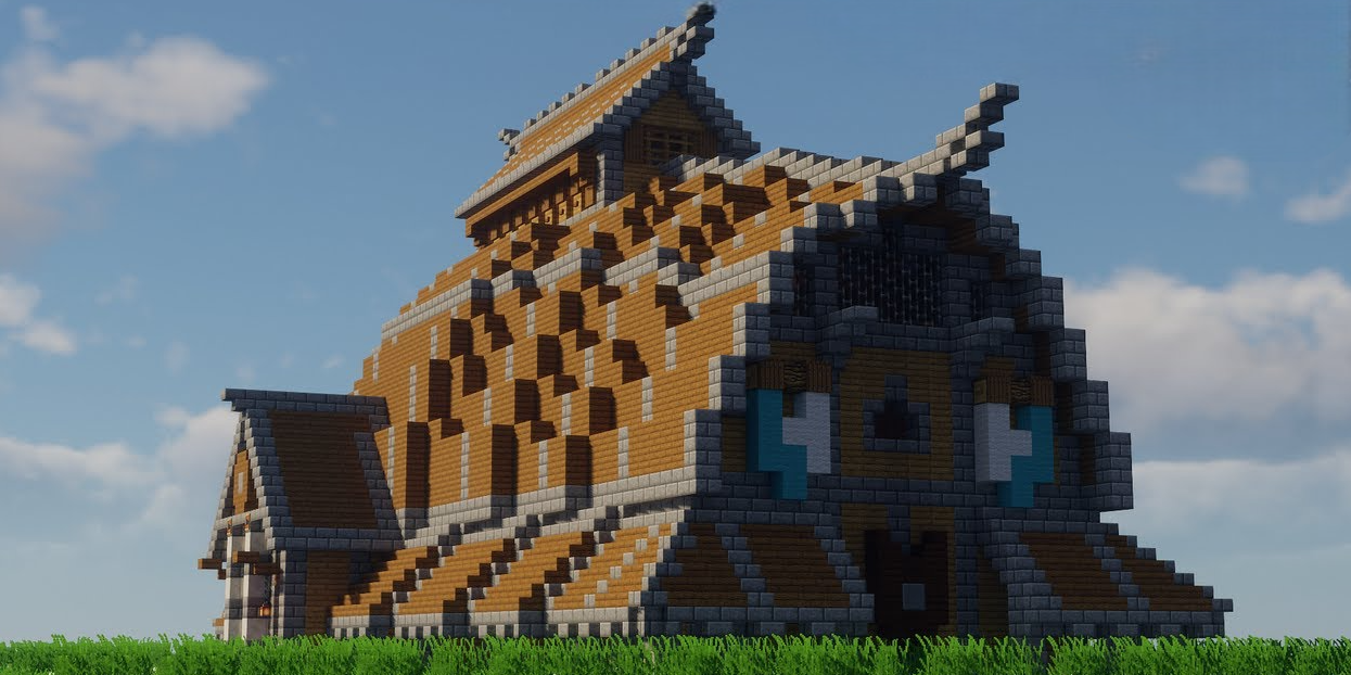 Um impressionante edifício viking com um telhado majestoso por YouTubeur VOLLZISS