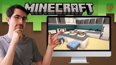 Illustration d'une cuisine sur Minecraft