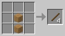 Как сделать палочки в Minecraft