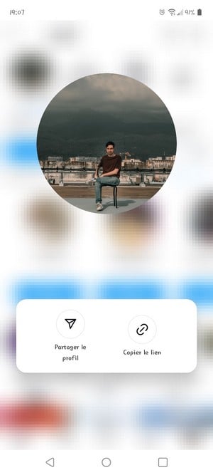 Pré-visualização da fotografia de perfil do Instagram
