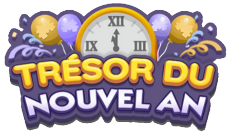 Ilustración Evento de Sorteo del Tesoro de Año Nuevo de Monopoly GO