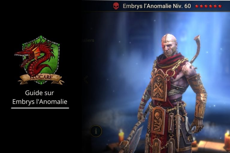 Guide sur l'utilisation de l'Embrys l'Anomalie