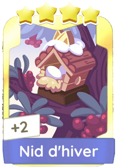 Illustration Monopoly GO carte Nid d'Hiver Golden Blitz