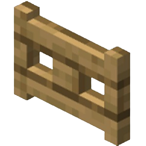 Minecraft Porta de postigo em carvalho
