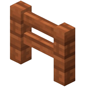 Minecraft Barreira de acácia