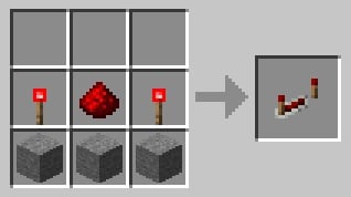 Cara membangun repeater batu merah di Minecraft