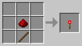 Cara membuat obor batu merah di Minecraft