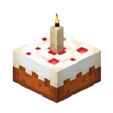 Minecraft bolo de velas