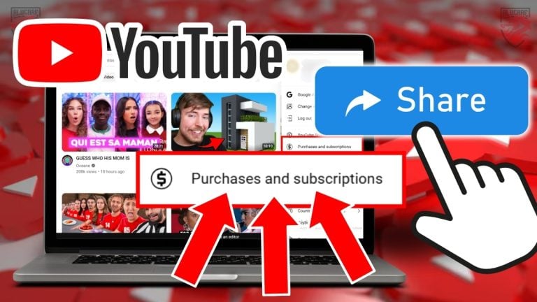 Иллюстрация совместного использования аккаунтов на YouTube Premium.