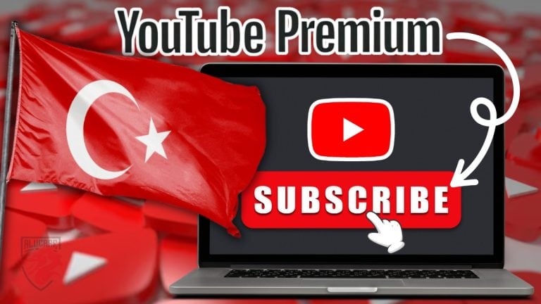 Ilustração de uma subscrição do YouTube Premium na Turquia
