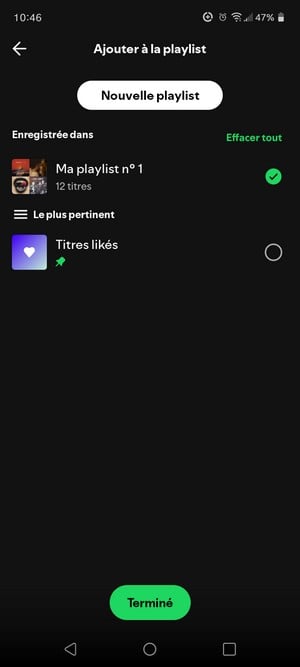 Añadir una canción a una lista de reproducción de Spotify