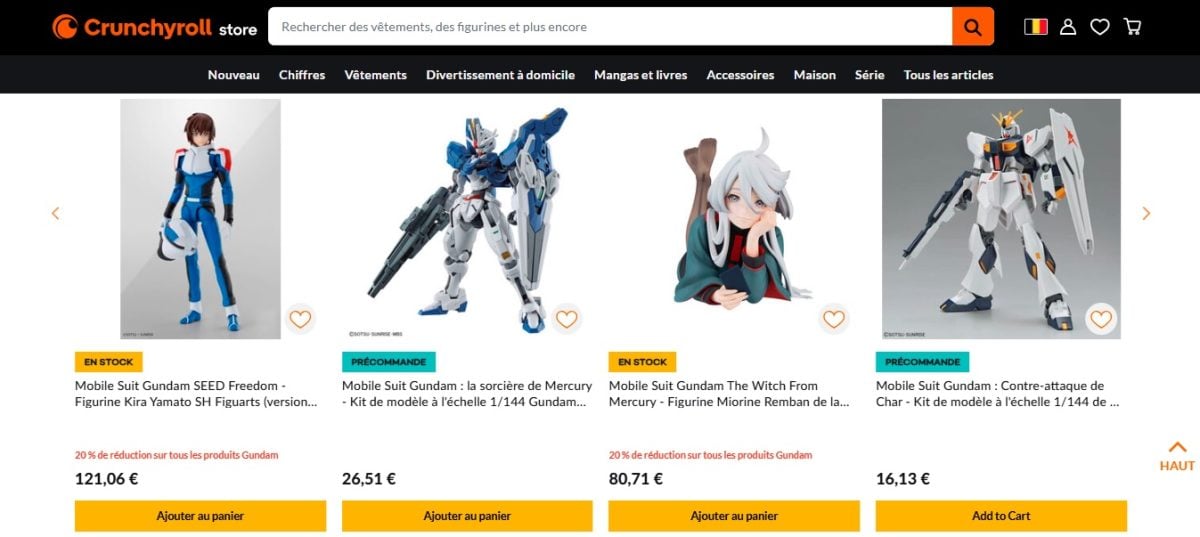Visitate il negozio di Crunchyroll per acquistare un sacco di articoli.