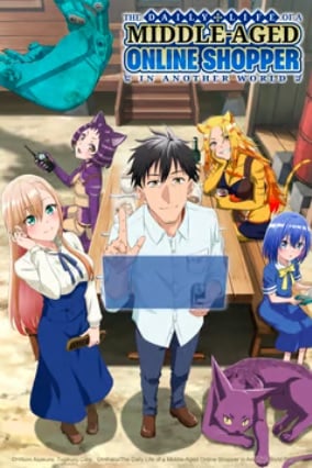 Crunchyroll Kehidupan Sehari-hari Pembelanja Online Paruh Baya di Dunia Lain