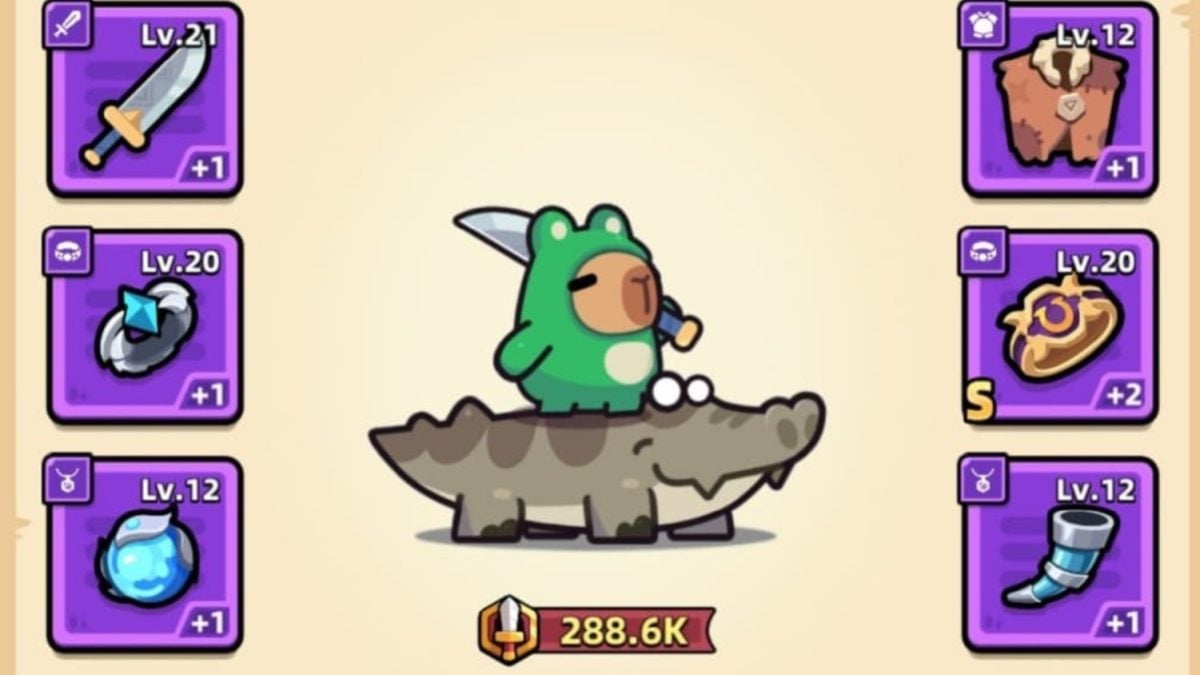 カピバラさんGO！では、武器1つ、防具1つ、指輪2つ、アクセサリー2つを装備できる。