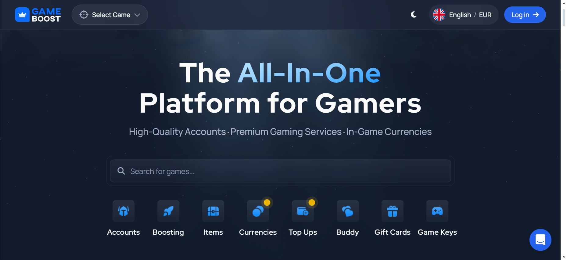 GameBoost ist ein All-in-One-Marktplatz, der Verkäufer und Spieler für Spieldienstleistungen zusammenbringt, z. B. den Kauf von Robux für Roblox.