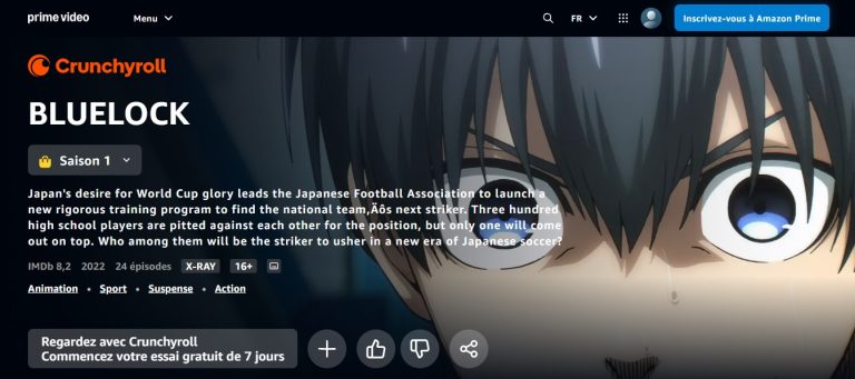 Où regarder Blue Lock