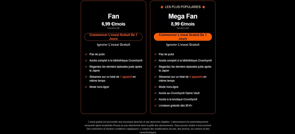 Langganan Crunchyroll
