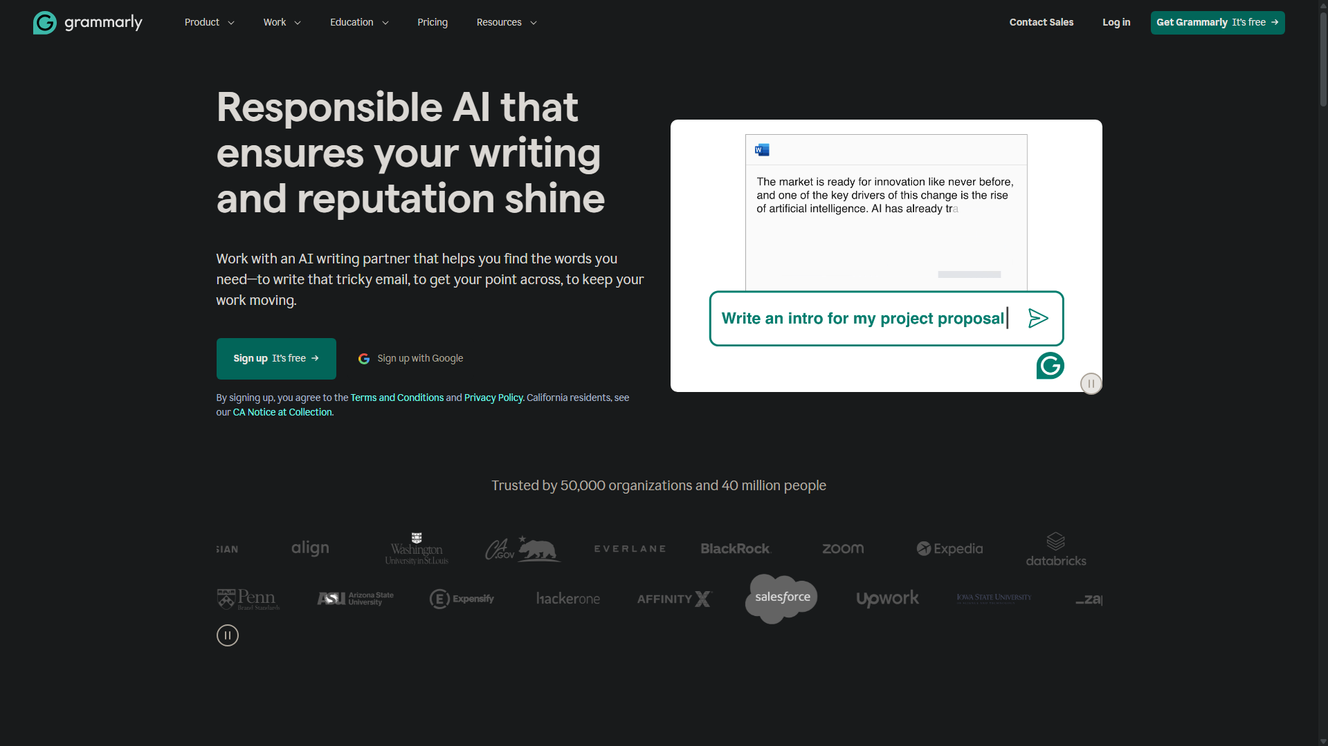 欢迎使用 Grammarly。在本列表中的文本生成工具中，这款工具更多针对的是那些只想获得人工智能帮助，同时又想自己撰写内容的用户。这样就能在社交网络和网站上保持真实性的价值。©️Dramsey for Alucare.fr
