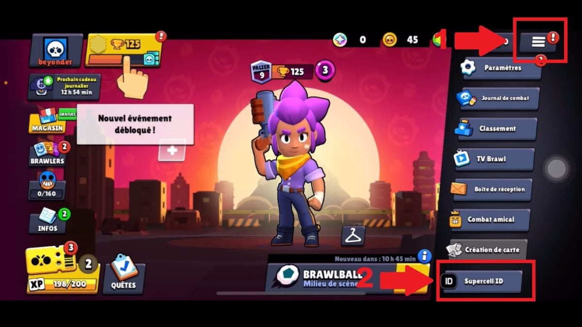 Go to your SUPERCELL ID account