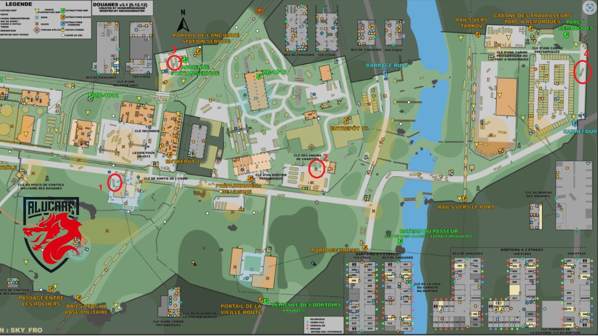 Placering af brændstoftankvogne vist på kortet